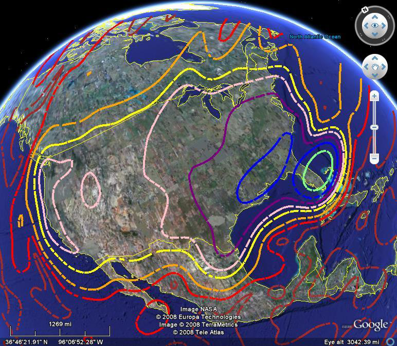 Echostar 14 (Echostar XIV) Foot Prints